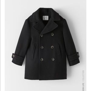 Wool blend pea coat